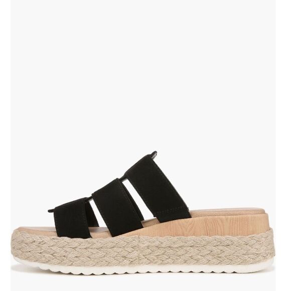 Dr.‎ Scholl's Electric Platform Wedge Sandal, Cushioned, Black/Tan, Size 8, NWT - Picture 14 of 16